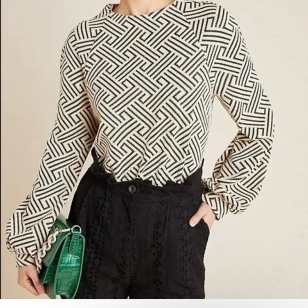 Anthropologie W5 Geometric top